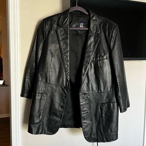 Vintage Leather Blazer